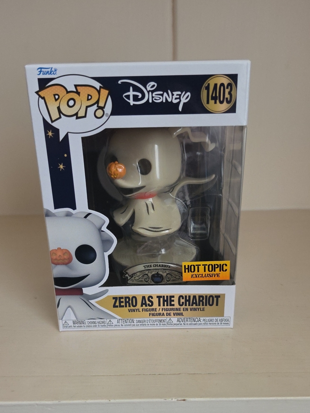Funko Pop! Disney Zero as The Chariot Vinyl Figure - White